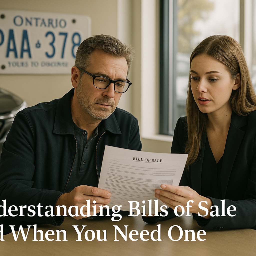 Understanding Bills of Sale and When You Need One